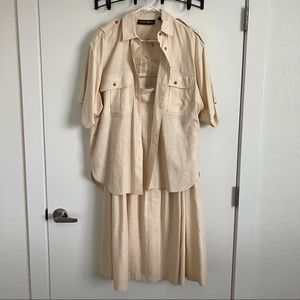 Outback Red 100% Silk Set